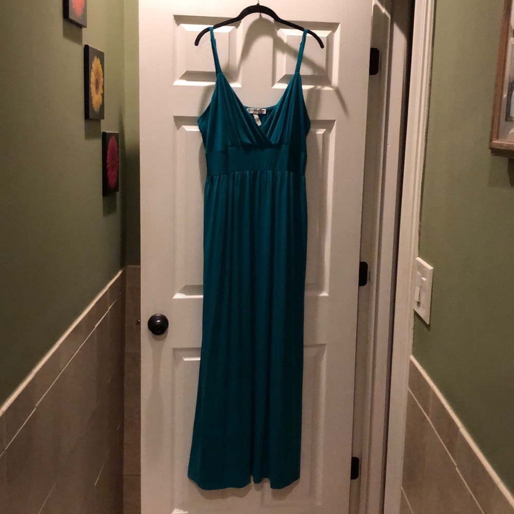 Teal maxi dress 2x SWAK Plus Size